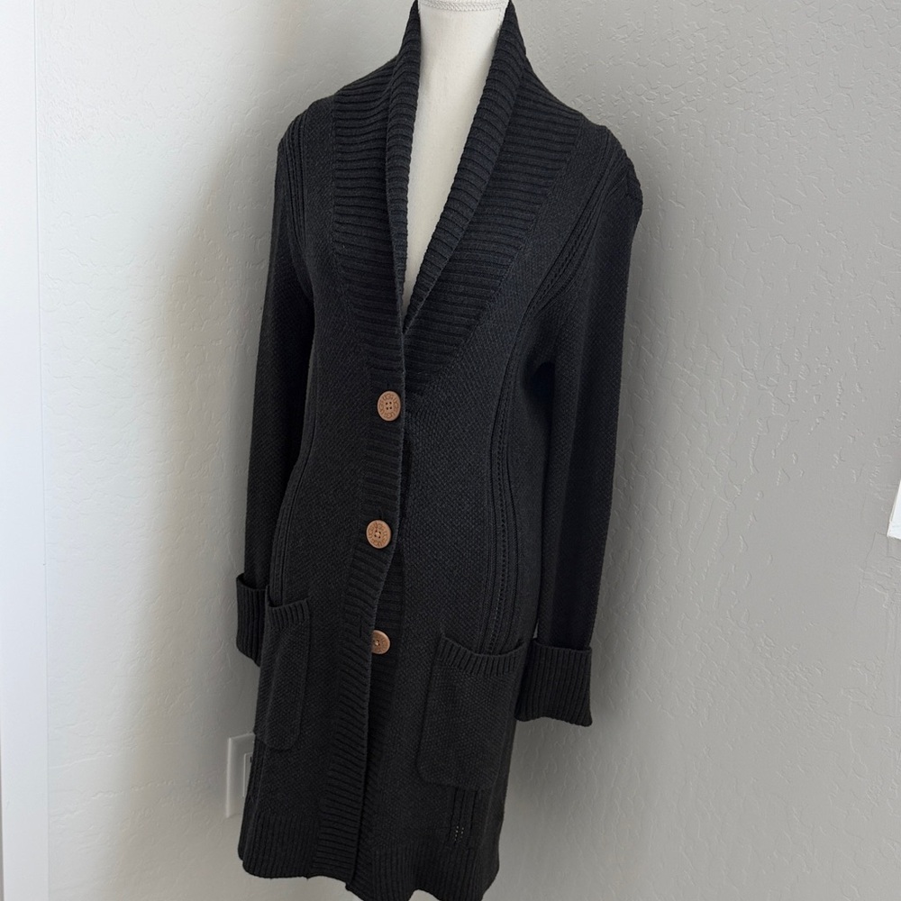 UGG Slate Grey Button-Up Women's Sweater